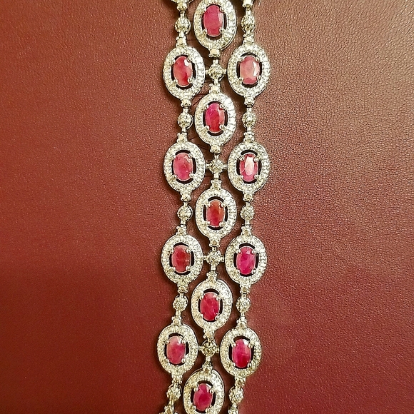 Magnificent Real Ruby, Diamond bracelet! - Picture 5 of 5